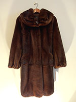 Mahogany mink coat (75cm)