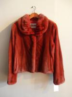 Red mink jacket - Approx size: S/M - Price: £2,950 (Ref C316)