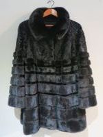 Black karakul and mink coat  