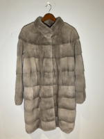 Grey Saga mink coat