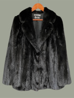Harrods pre-loved black mink jacket